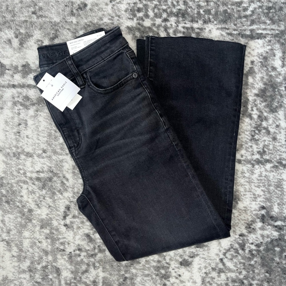 New American Eagle Jeans High-Rise Kick Boot Crop